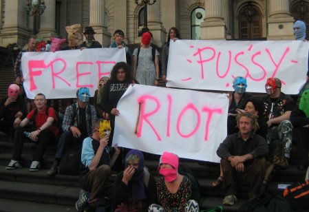Rally in support of Russian punk group Pussy Riot